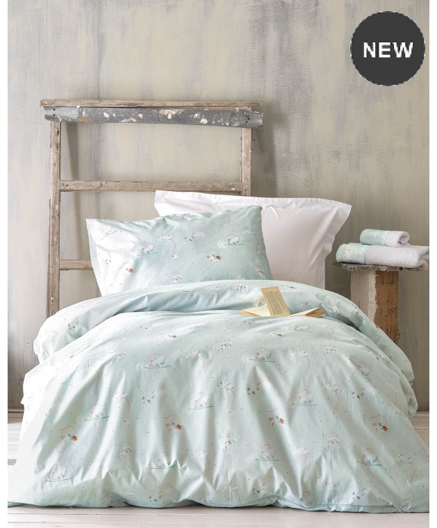 Σετ μαξιλαροθήκες παιδικές (50Χ70) JEROM AQUA, RYTHMOS HOME Παιδικές Μαξιλαροθήκες