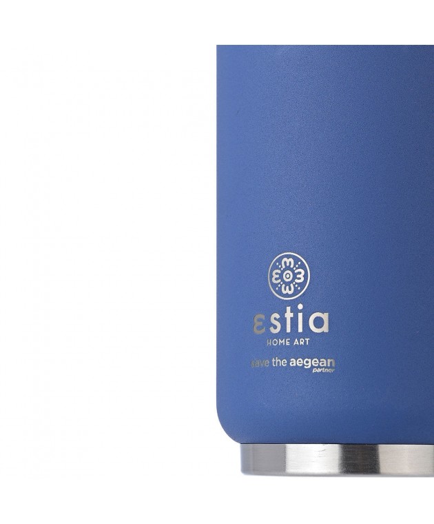 ESTIA ΘΕΡΜΟΣ TRAVEL CUP SAVE THE AEGEAN 300ml DENIM BLUE 01-16838 ΟΙΚΙΑΚΑ