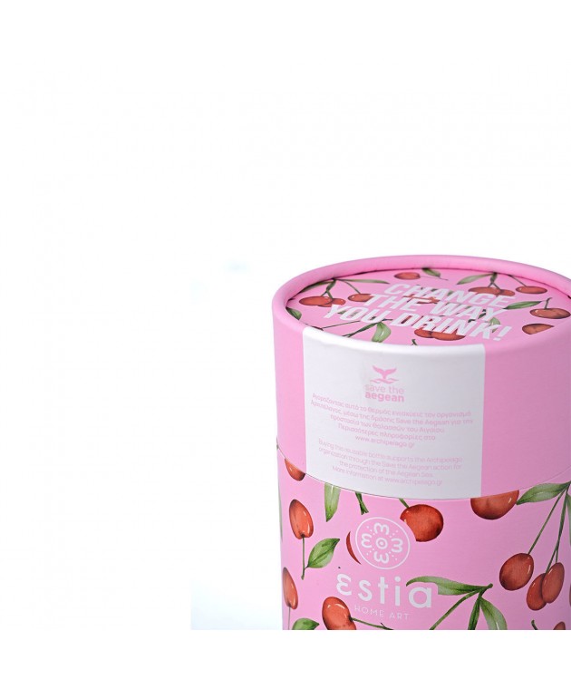ESTIA ΘΕΡΜΟΣ COFFEE MUG SAVE THE AEGEAN 350ml CHERRY ROSE 01-16876 ΟΙΚΙΑΚΑ