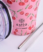 ESTIA ΘΕΡΜΟΣ COFFEE MUG SAVE THE AEGEAN 350ml CHERRY ROSE 01-16876 ΟΙΚΙΑΚΑ