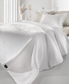 Κουβέρτα Lupo White 245x260 Κουβέρτες Βαμβακερές Υπέρδιπλες