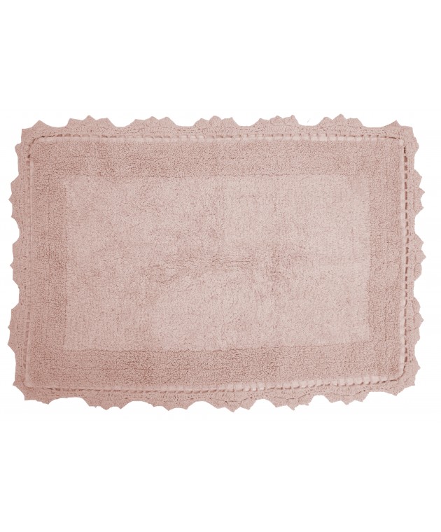 Ταπέτο 65x120 Lace 1 Blush Pink Πατάκια Mπάνιου