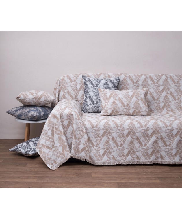 Ριχτάρι Τετραθέσιου 180x320 1571 Beige Ριχτάρια Καλοκαιρινά