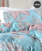 Σετ σεντόνια Υ/Δ με λάστιχο (160Χ205+25) SOLANGE TURQUOISE, RYTHMOS HOME Σεντόνια Υπέρδιπλα