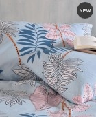 Σετ παπλωματοθήκη Υ/Δ (225Χ250) SOLANGE BLUE, RYTHMOS HOME Παπλωματοθήκες Υπέρδιπλες