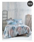 Σετ παπλωματοθήκη Υ/Δ (225Χ250) SOLANGE BLUE, RYTHMOS HOME Παπλωματοθήκες Υπέρδιπλες