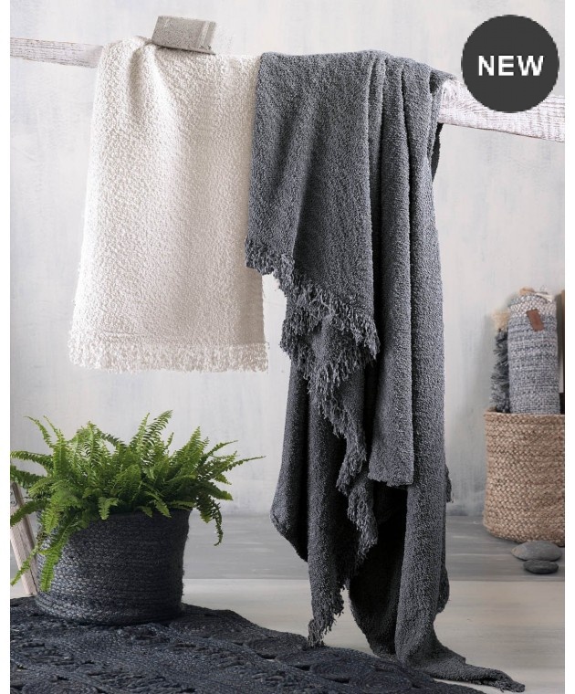 Ριχτάρι τετραθέσιου (180Χ330) BECKETT ΓΚΡΙ ΣΚΟΥΡΟ, RYTHMOS HOME Ριχτάρια Χειμωνιάτικα