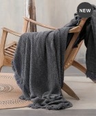 Ριχτάρι τετραθέσιου (180Χ330) BECKETT ΓΚΡΙ ΣΚΟΥΡΟ, RYTHMOS HOME Ριχτάρια Χειμωνιάτικα