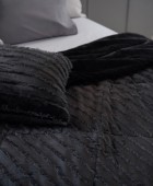Διακοσμητικη Μαξιλαροθηκη 50x50 GWEN BLACK Διακοσμητικά Mαξιλάρια Καναπέ