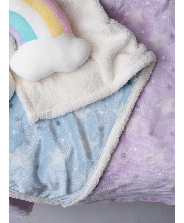 Κουβέρτα Λίκνου Flannel Fleece 80x90 SKY GIRL Fleece  Κουβέρτες