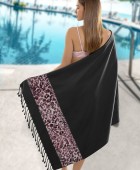 Πετσέτα Θαλάσσης Pestemal 18 Black 90x170 Παρεό