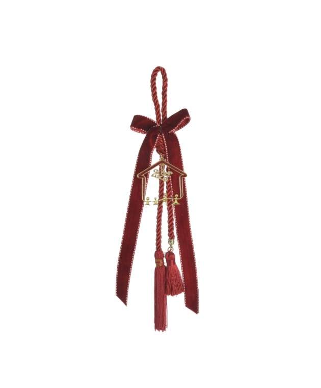 INART ΓΟΥΡΙ ΚΡΕΜΑΣΤΟ ΜΠΟΡΝΤΟ Υ30cm Χριστουγεννιάτικα Γούρια-Ρόδια