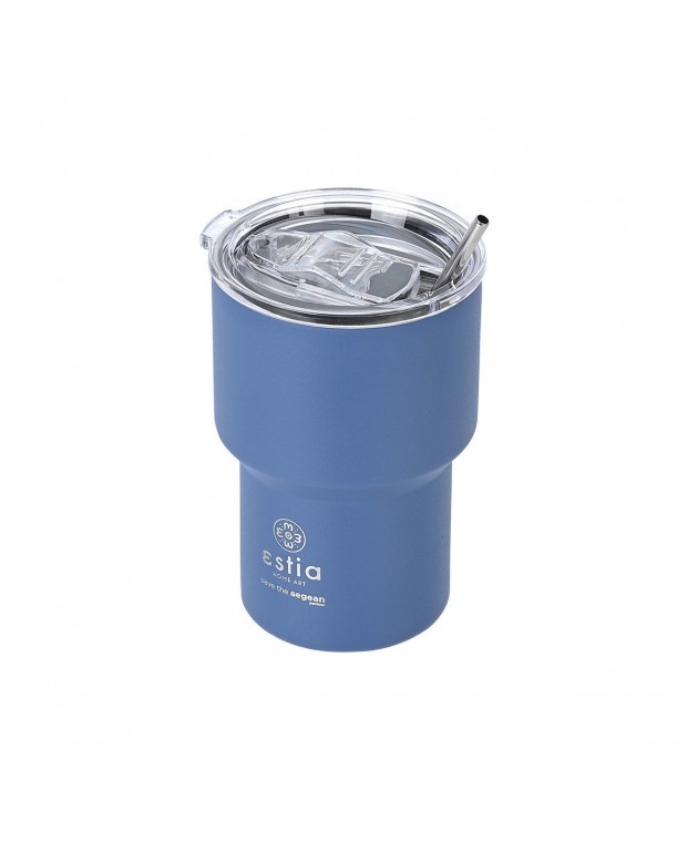 ESTIA ΘΕΡΜΟΣ MUG LITE SAVE THE AEGEAN 400ml DENIM BLUE 01-18450 ΟΙΚΙΑΚΑ