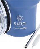 ESTIA ΘΕΡΜΟΣ MUG LITE SAVE THE AEGEAN 400ml DENIM BLUE 01-18450 ΟΙΚΙΑΚΑ