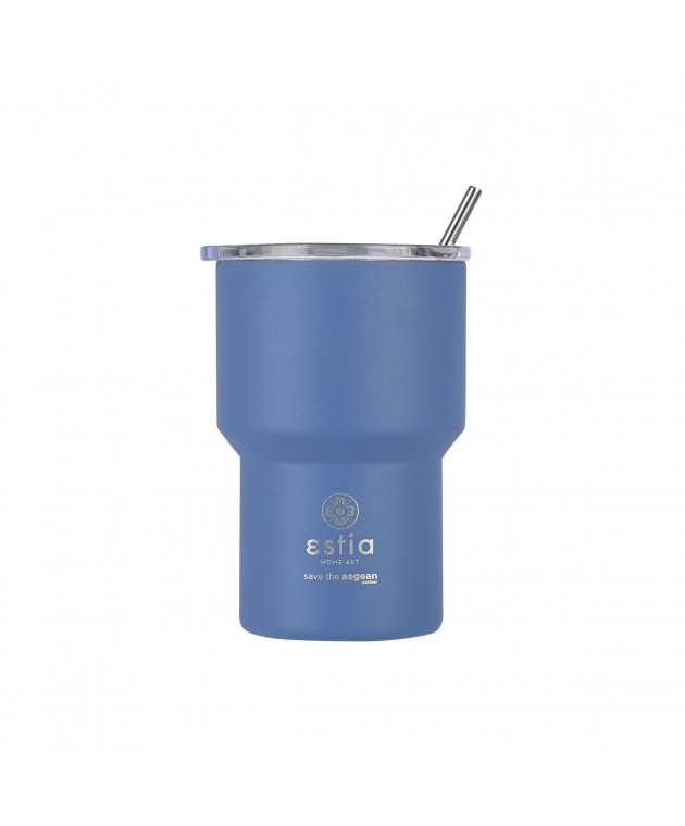 ESTIA ΘΕΡΜΟΣ MUG LITE SAVE THE AEGEAN 400ml DENIM BLUE 01-18450 ΟΙΚΙΑΚΑ