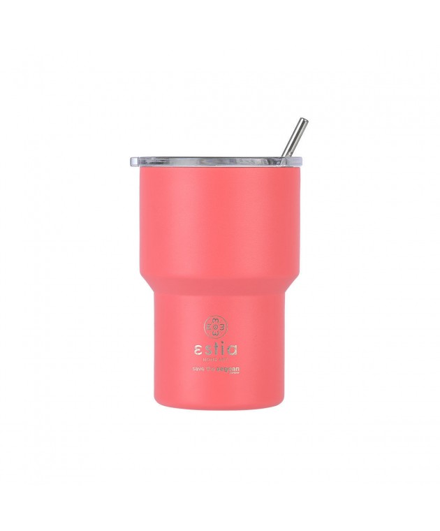 ESTIA ΘΕΡΜΟΣ MUG LITE SAVE THE AEGEAN 400ml FUSION CORAL 01-18474 ΟΙΚΙΑΚΑ