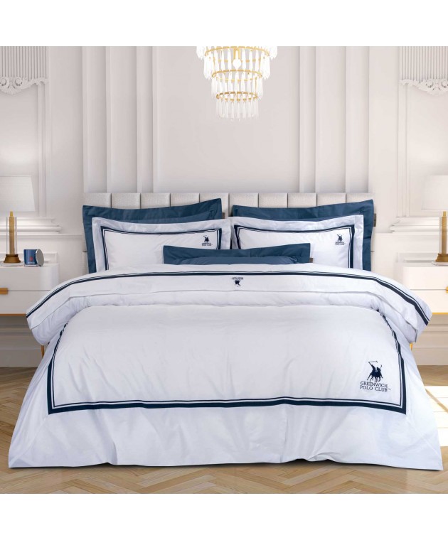 GREENWICH POLO CLUB ΣΕΤ ΣΕΝΤΟΝΙΑ ΥΠΕΡΔΙΠΛΑ 2174 ΛΕΥΚΟ 240Χ270 Σεντόνια Υπέρδιπλα