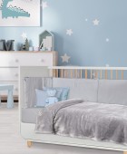 DAS BABY ΚΟΥΒΕΡΤΑ VELOUR 80X110 RELAX 1342 ΓΚΡΙ Βελουτέ Κουβέρτες
