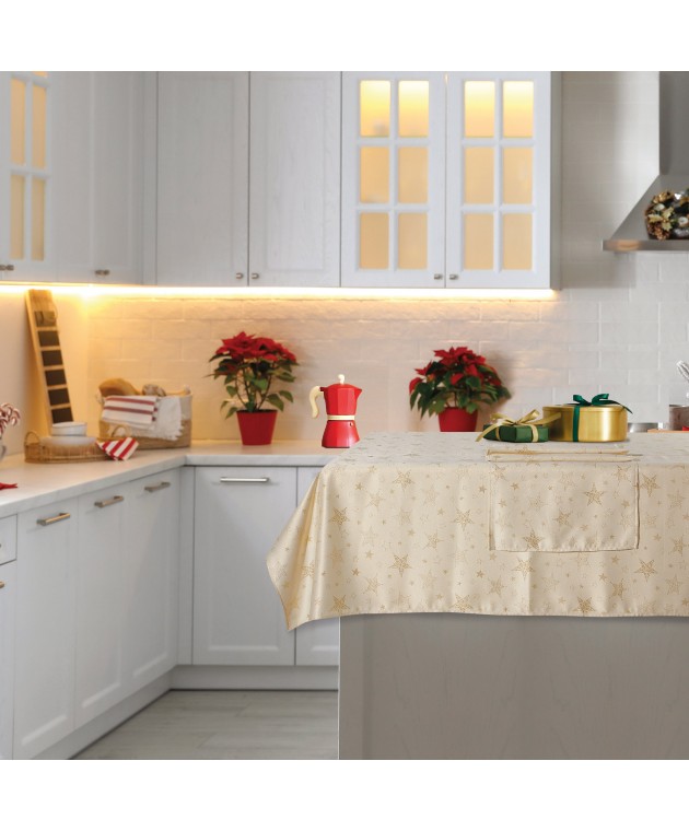 DAS HOME CHRISTMAS RUNNER 45Χ140 0717 ΜΠΕΖ, ΧΡΥΣΟ Ράνερ - Σουπλά Χριστουγεννιάτικα
