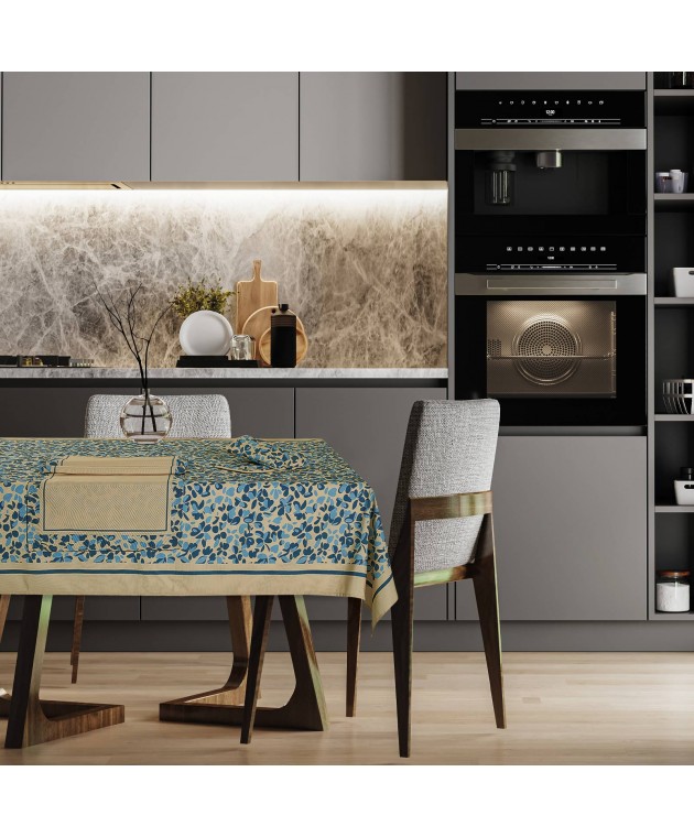 DAS HOME ΤΡΑΠΕΖΟΜΑΝΤΗΛΟ 140Χ180 0723 ΜΠΕΖ, ΜΠΛΕ Τραπεζομάντηλα