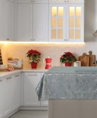 DAS HOME CHRISTMAS ΤΡΑΠΕΖΟΜΑΝΤΗΛΟ 140Χ180 0714 ΑΣΗΜΙ, ΓΚΡΙ Τραπεζομάντηλα Χριστουγεννιάτικα