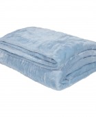 DAS HOME ΚΟΥΒΕΡΤΑ VELOUR ΥΠΕΡΔΙΠΛΗ 1344 ΓΑΛΑΖΙΟ 220Χ240 Κουβέρτες Βελουτέ Υπέρδιπλες