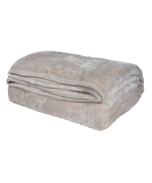 DAS HOME ΚΟΥΒΕΡΤΑ VELOUR ΥΠΕΡΔΙΠΛΗ 1345 ΜΠΕΖ 220Χ240 Κουβέρτες Βελουτέ Υπέρδιπλες
