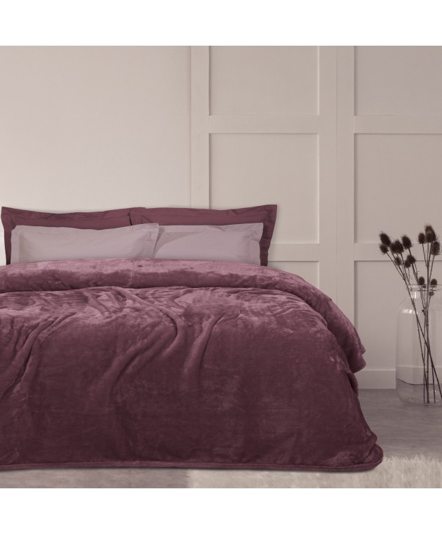 DAS HOME ΚΟΥΒΕΡΤΑ VELOUR ΥΠΕΡΔΙΠΛΗ 1347 ΡΟΔΙ 220Χ240 Κουβέρτες Βελουτέ Υπέρδιπλες