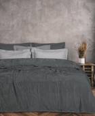 DAS HOME ΚΟΥΒΕΡΤΑ VELOUR ΥΠΕΡΔΙΠΛΗ 1343 ΓΡΑΦΙΤΗΣ 220Χ240 Κουβέρτες Βελουτέ Υπέρδιπλες