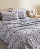 Σετ Μονά Σεντόνια Sofy 170x265 SF102 Χωρίς Λάστιχο Σεντόνια Φανελένια Μονά