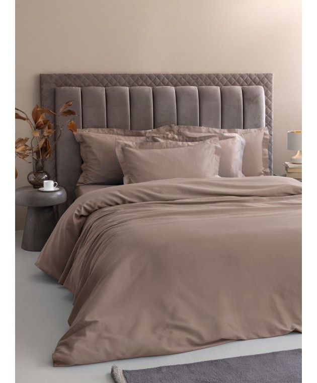 Σετ Υπέρδιπλα Σεντόνια 240x270 Posh Sateen TAUPE Σεντόνια Υπέρδιπλα