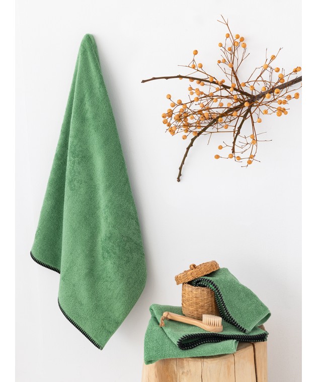 Σετ Πετσετες Towels Collection BROOKLYN GREEN Σετ πετσέτες Mπάνιου