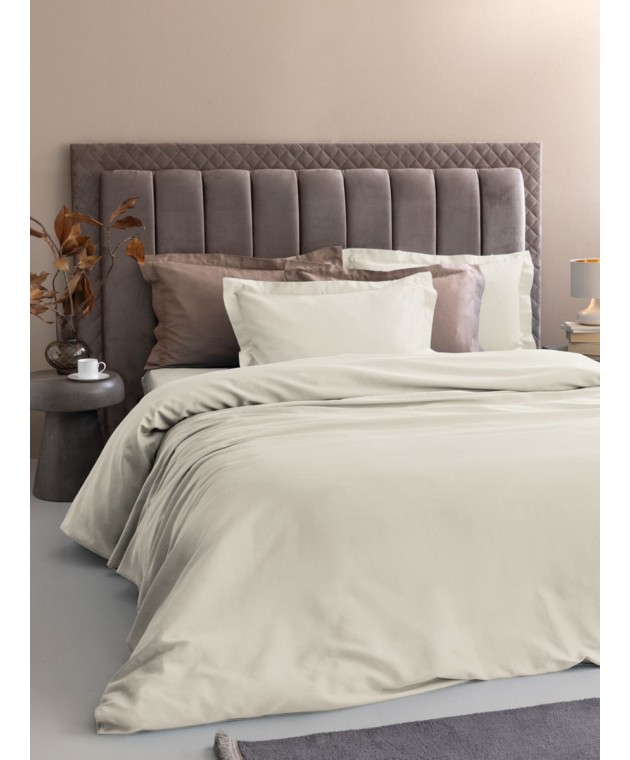 Σετ King Size Σεντόνια 285x270 Posh Sateen IVORY Σεντόνια King Size