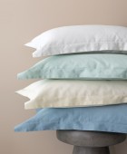 Ζεύγος Μαξιλαροθήκες Oxford 52x75 Posh Sateen IVORY Μαξιλαροθήκες Μονόχρωμες