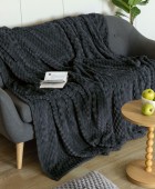 Κουβέρτα Fleece 160x220 ASTER GREY  Κουβέρτες Fleece Μονές