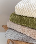Κουβέρτα Fleece 160x220 ASTER GREEN  Κουβέρτες Fleece Μονές