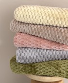 Κουβέρτα Fleece 220x240 ASTER ROSE  Κουβέρτες Fleece Υπέρδιπλες
