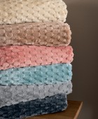 Κουβέρτα Fleece 220x240 ASTER ROSE  Κουβέρτες Fleece Υπέρδιπλες