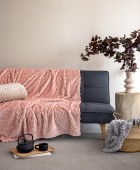 Κουβέρτα Fleece 220x240 ASTER ROSE  Κουβέρτες Fleece Υπέρδιπλες