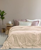 Κουβέρτα Fleece 220x240 ASTER CREME  Κουβέρτες Fleece Υπέρδιπλες