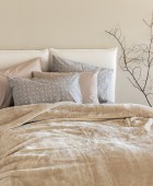 Κουβέρτα Βελουτέ 220x240 DREAM VELOUR/3 SANDY Κουβέρτες Βελουτέ Υπέρδιπλες