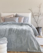 Κουβέρτα Βελουτέ 220x240 DREAM VELOUR/3 ASH Κουβέρτες Βελουτέ Υπέρδιπλες