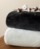 Κουβέρτα Fleece 220x240 FANI BLACK BLACK Κουβέρτες Fleece Υπέρδιπλες Κουβέρτα Fleece 220x240 FANI BLACK BLACK Κουβέρτες Fleece Υπέρδιπλες