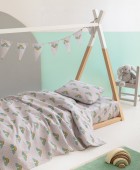 Σετ Μονά Σεντόνια Floufi 170x265 FF103 Χωρίς Λάστιχο Παιδικά Σεντόνια Φανελένια