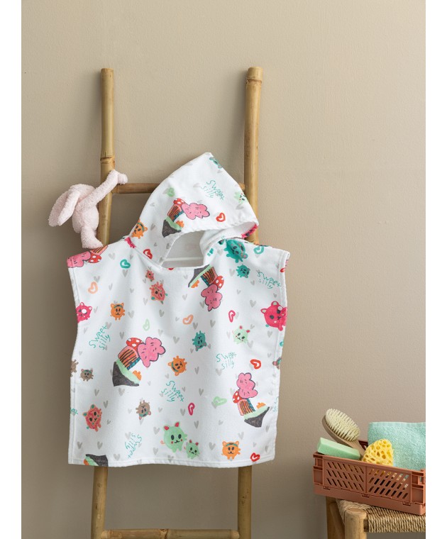Poncho baby 60x120 NB0141 GIRL Βρεφικά Μπουρνούζια