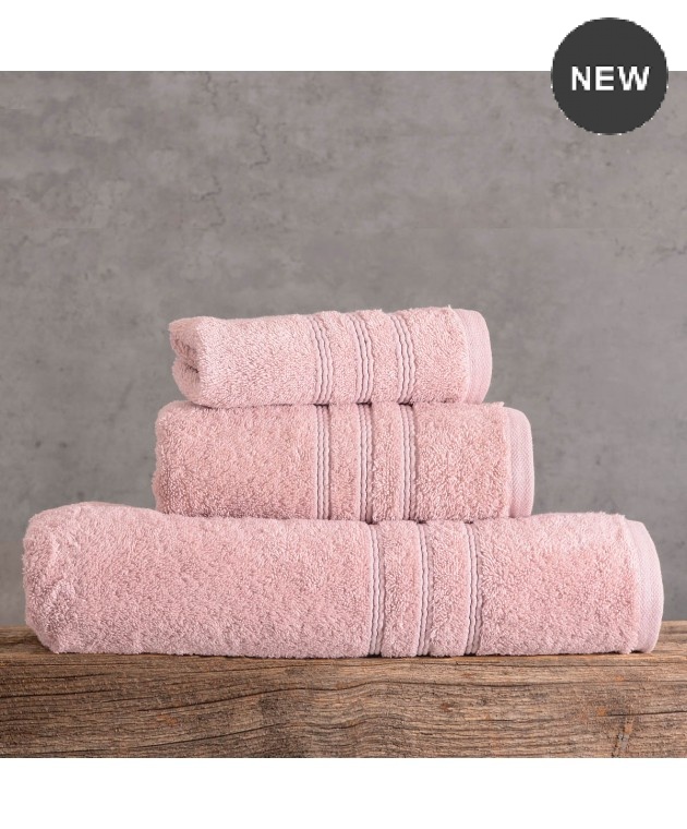 Πετσέτα χεριών (30Χ50) ARIA 08 PINK, RYTHMOS HOME Πετσέτες Mπάνιου