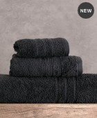 Πετσέτα χεριών (30Χ50) ARIA BLACK, RYTHMOS HOME Πετσέτες Mπάνιου