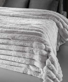 Κουβέρτα St.Moritz Silver 260x240 Κουβέρτες Γούνινες