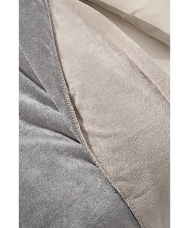 Σετ Κουβέρτα Velvet Vison 250x240 & ΔΩΡΟ Διακοσμητικό Μαξιλαράκι Κουβέρτες Βελουτέ Υπέρδιπλες