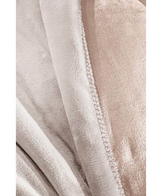 Σετ Κουβέρτα Velvet Pudra 250x240 & ΔΩΡΟ Διακοσμητικό Μαξιλαράκι Κουβέρτες Βελουτέ Υπέρδιπλες